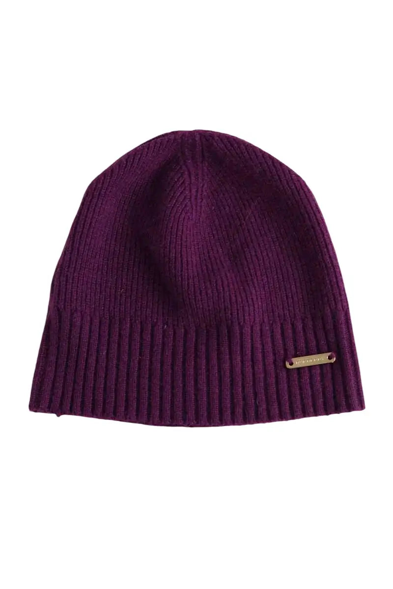 Bonnet Burberry Violet en Cachemire, taille TU - Seconde Main