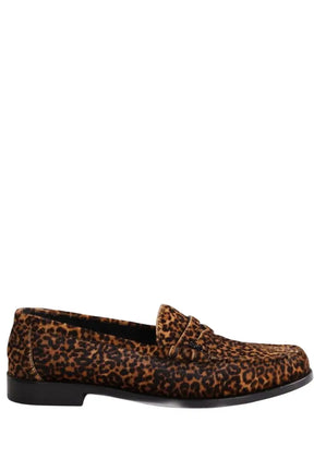 Mocassins Saint Laurent Marron en Cuir, taille 43 - Seconde Main