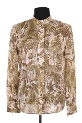 Chemise Zimmermann Kaki en Lin, taille XS - Seconde Main