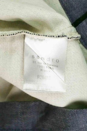 Robe Sandro Bleu en Viscose