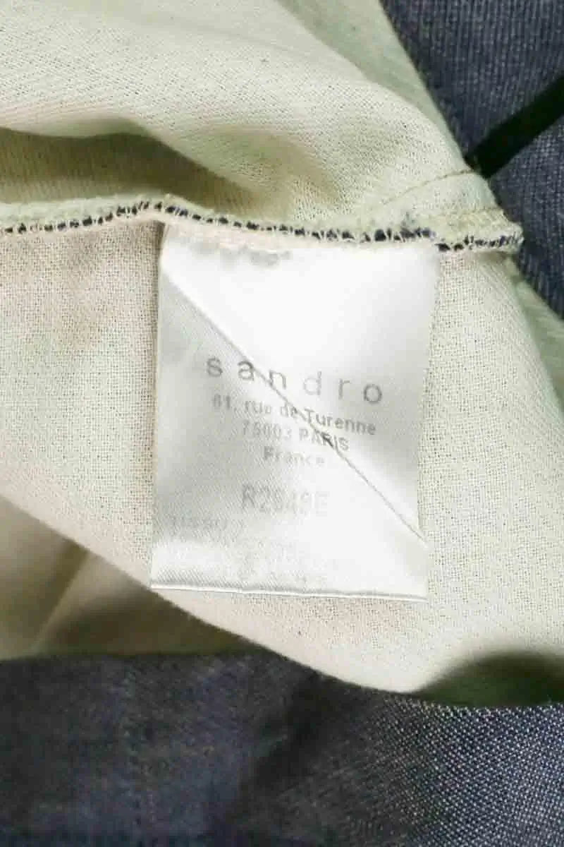 Robe Sandro Bleu en Viscose