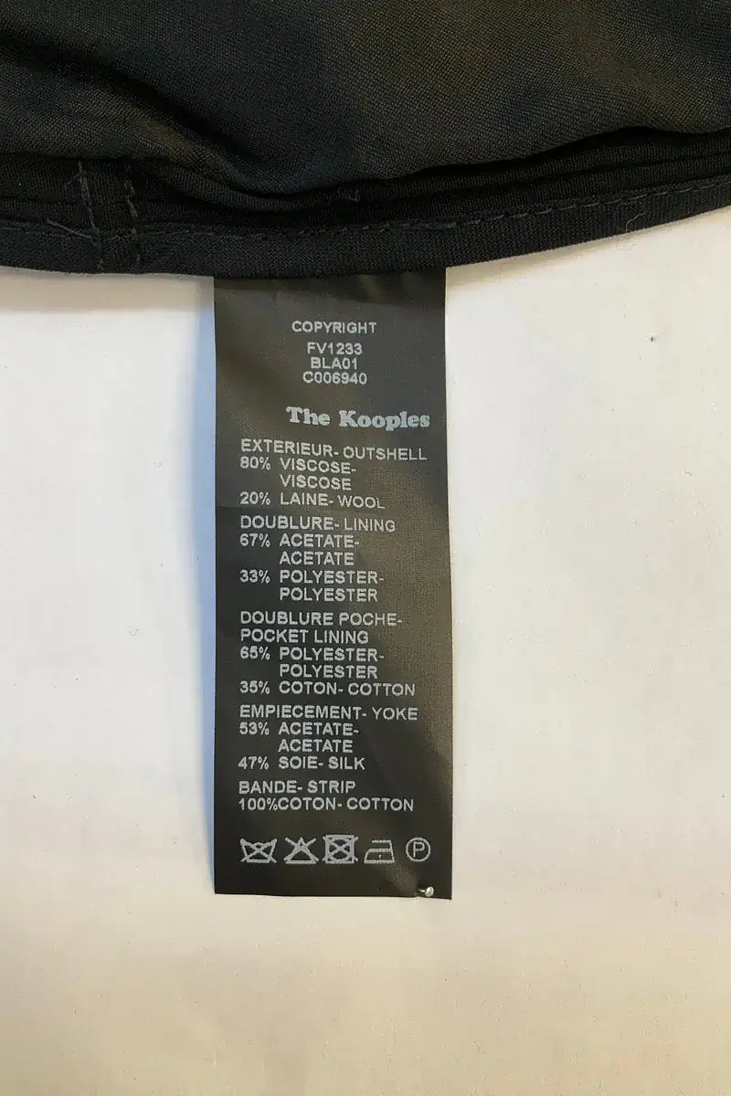 Blazer The Kooples Noir en Viscose