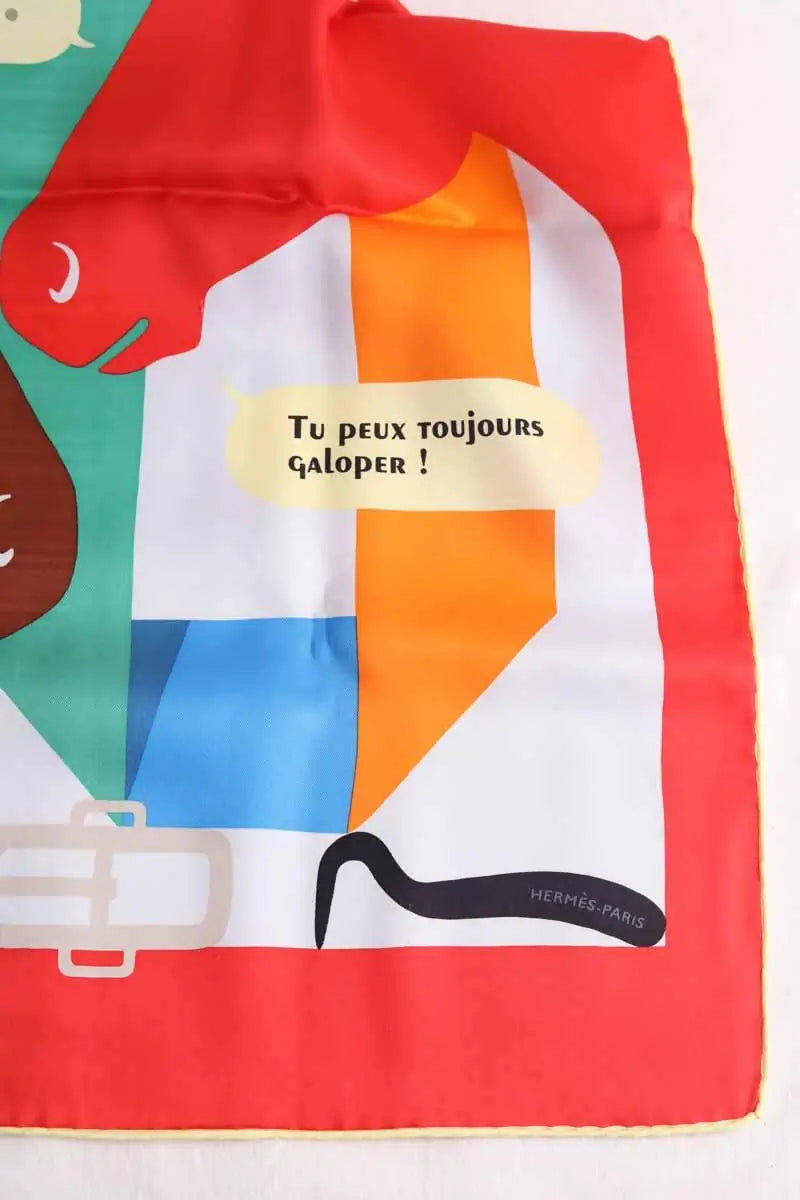 Carré Hermès Multicolore en Soie