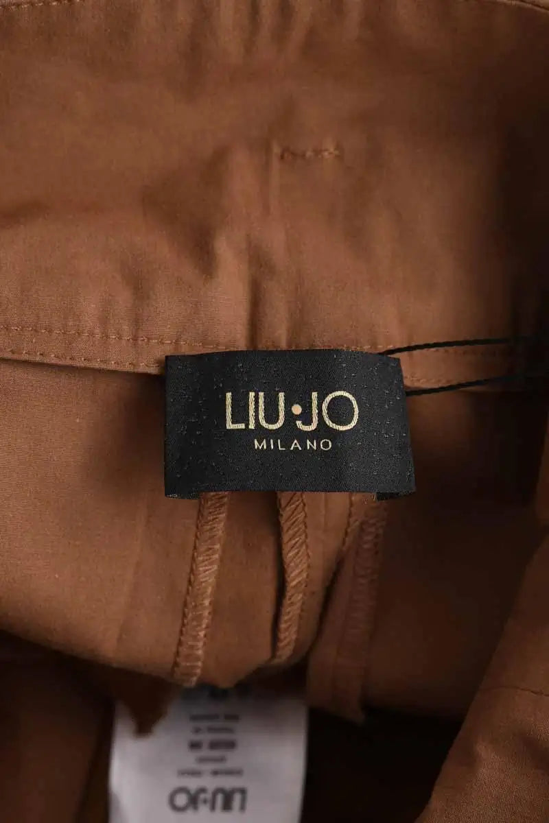 Pantalon Carot Liu Jo Camel en Coton