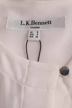 Chemise LK Bennett Ecru en Synthétique