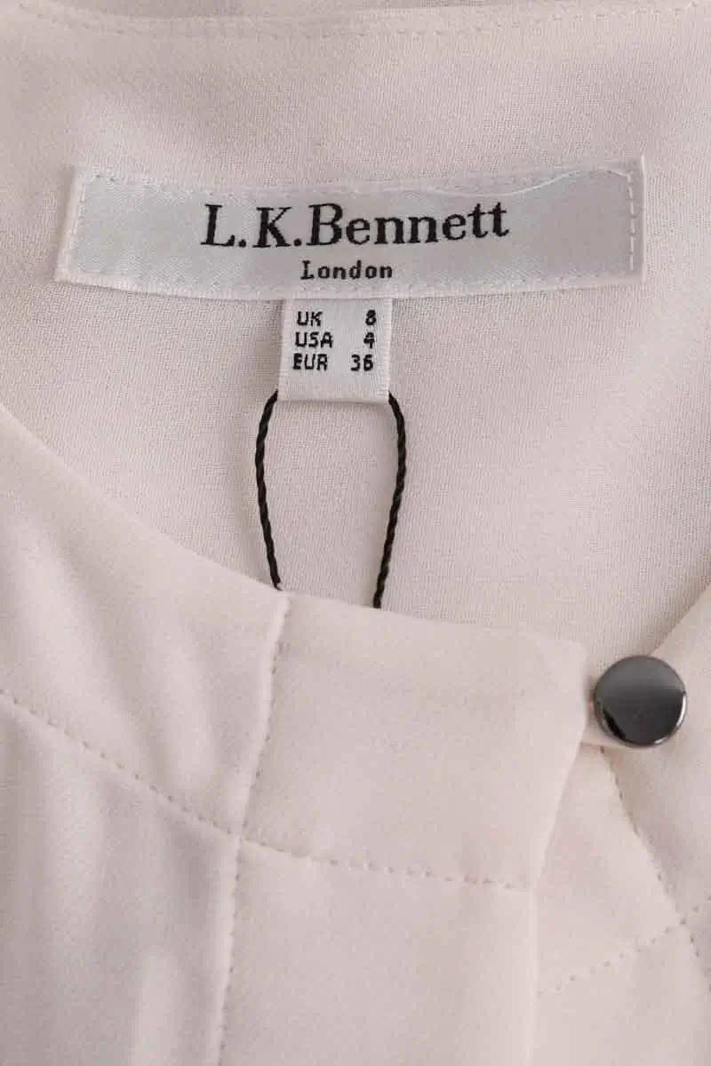 Chemise LK Bennett Ecru en Synthétique
