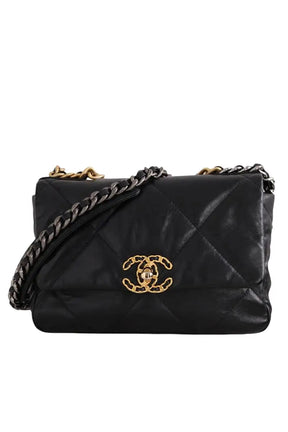 Sac à bandoulière Chanel Chanel 19 Noir en Cuir - Seconde Main