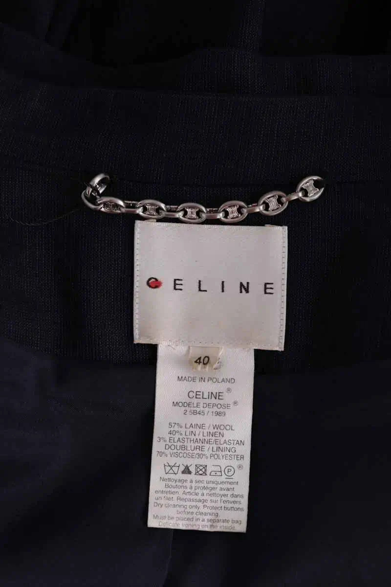 Veste Celine Bleu en Laine