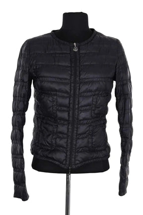 Doudoune Moncler Noir en Fourrure, taille XS - Seconde Main