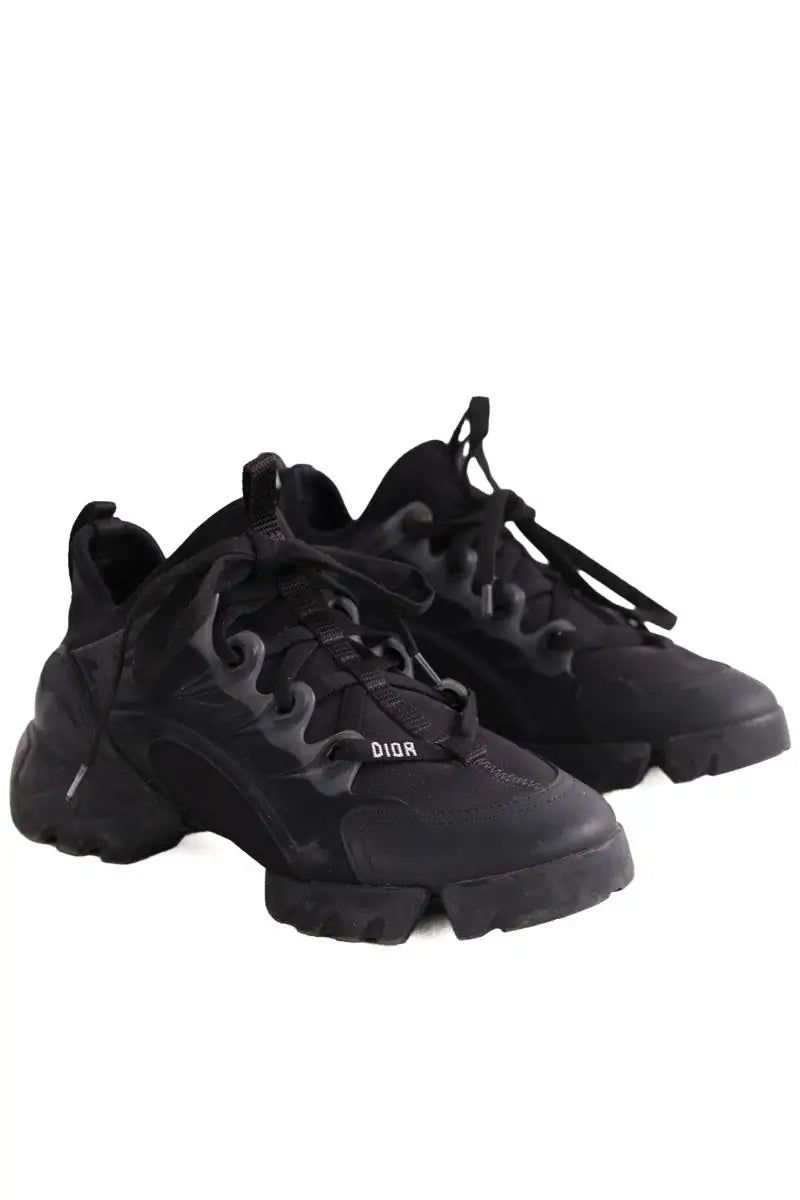 Baskets Dior D Connect Noir en Caoutchouc