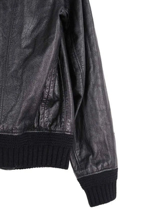 Blouson Saint Laurent Noir en Cuir
