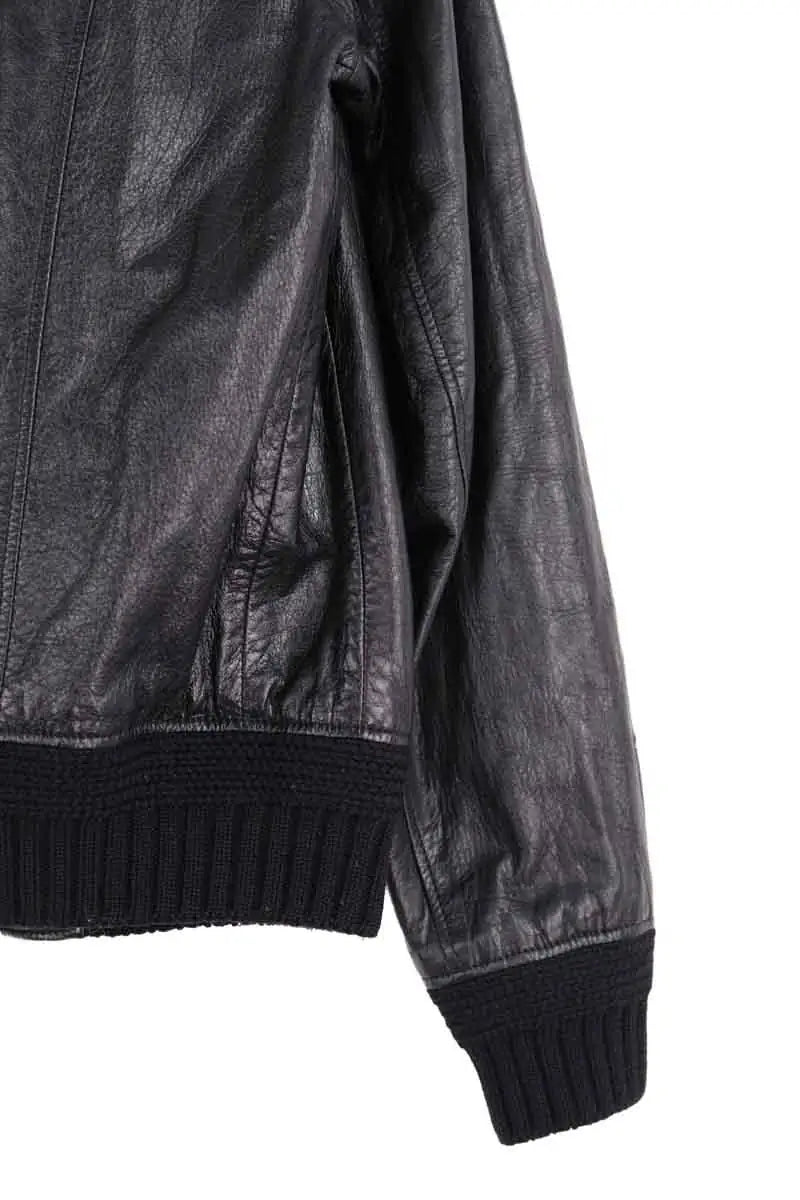 Blouson Saint Laurent Noir en Cuir