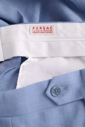Pantalon droit Fursac Bleu en Laine
