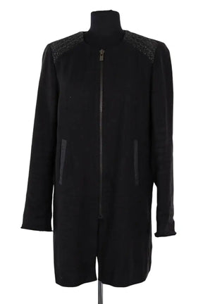Veste Maje Noir en Coton, taille L - Seconde Main