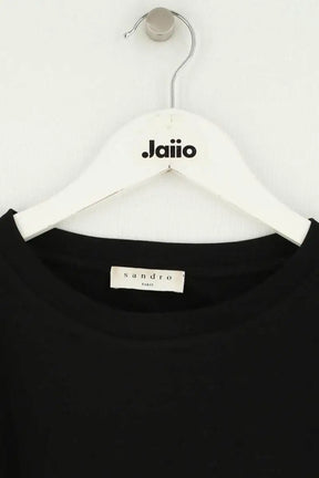 T-shirt Sandro Noir en Cachemire