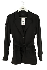 Blazer The Kooples Noir en Synthétique, taille M - Seconde Main