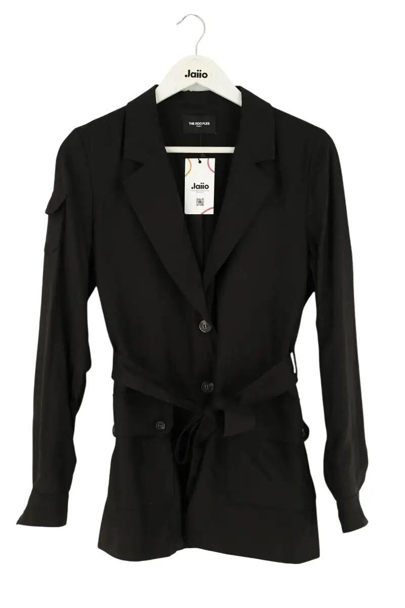 Blazer The Kooples Noir en Synthétique, taille M - Seconde Main