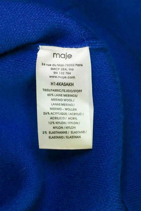 Pull Maje Bleu en Laine