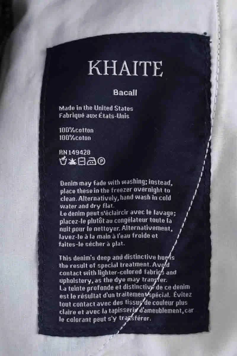 Jean Khaite Bleu en Coton