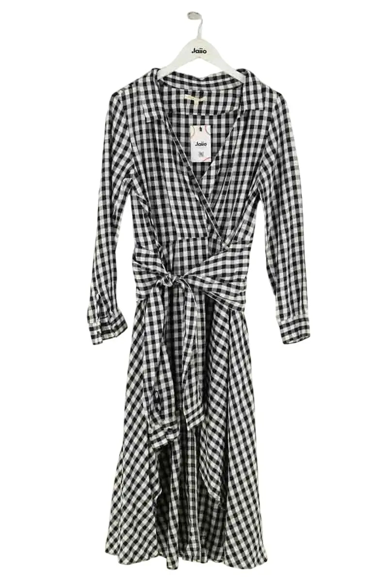Robe Maje Noir en Viscose, taille S - Seconde Main