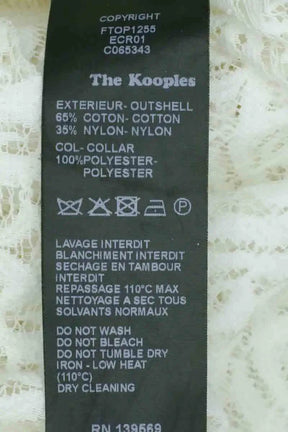 Blouse The Kooples Blanc en Coton