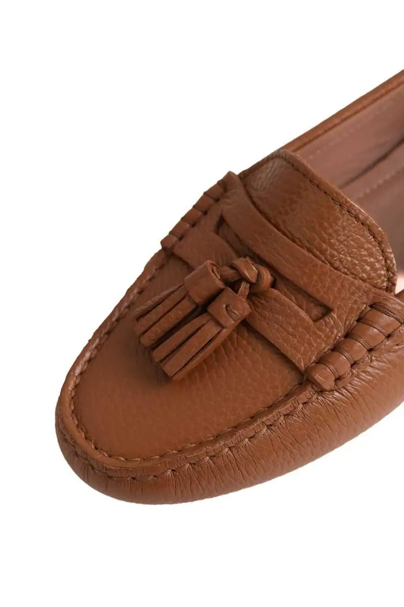 Mocassins LK Bennett Leslie Marron en Cuir