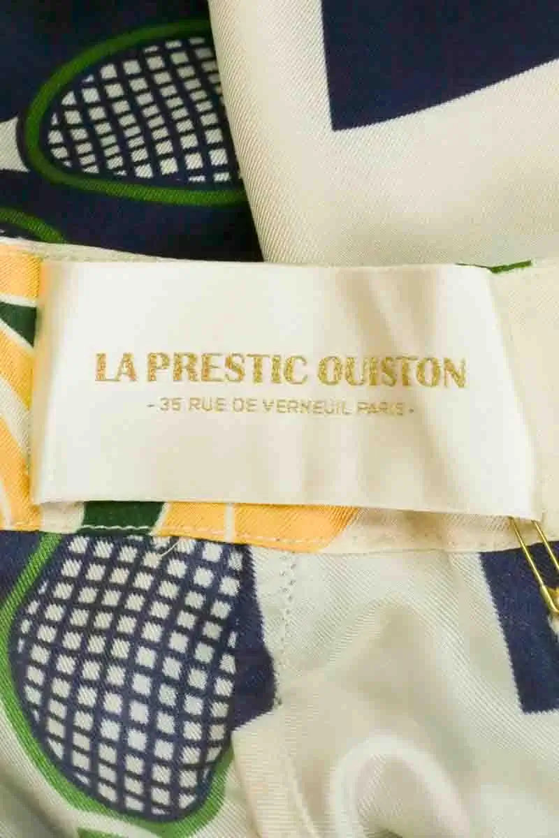 Pantalon La Prestic Ouiston Marine en Soie