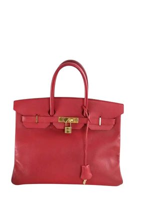 Sac à main Hermès Rouge en Cuir - Seconde Main