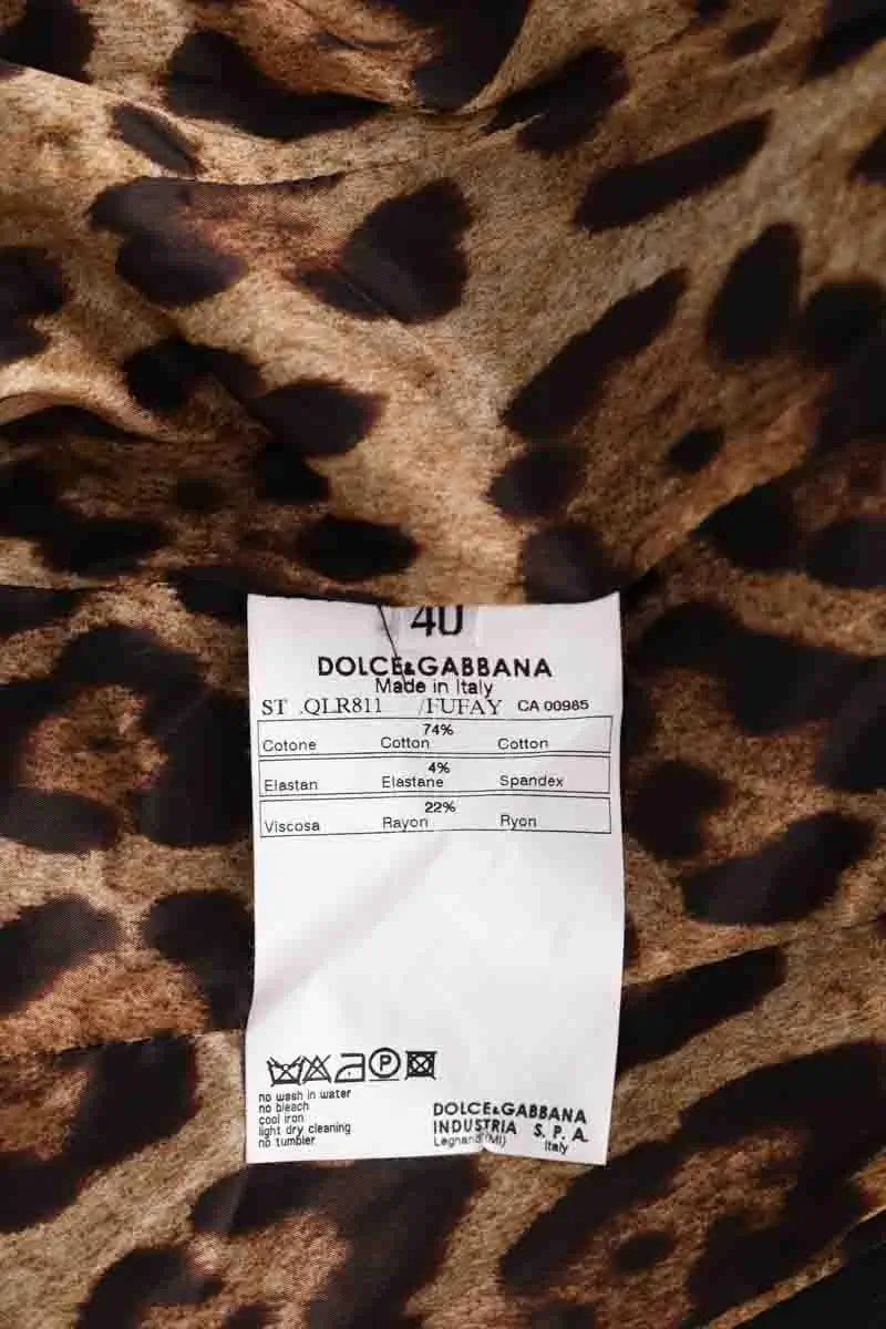 Blazer Dolce & Gabbana Noir en Coton