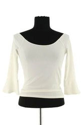 T-shirt Reformation Blanc en Viscose, taille S - Seconde Main