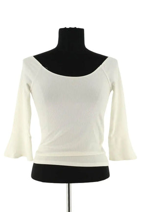 T-shirt Reformation Blanc en Viscose, taille S - Seconde Main
