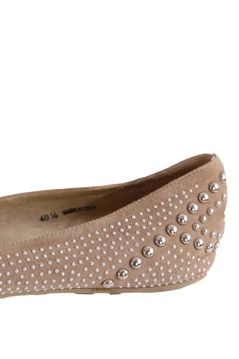 Ballerines Jimmy Choo Doré en Cuir