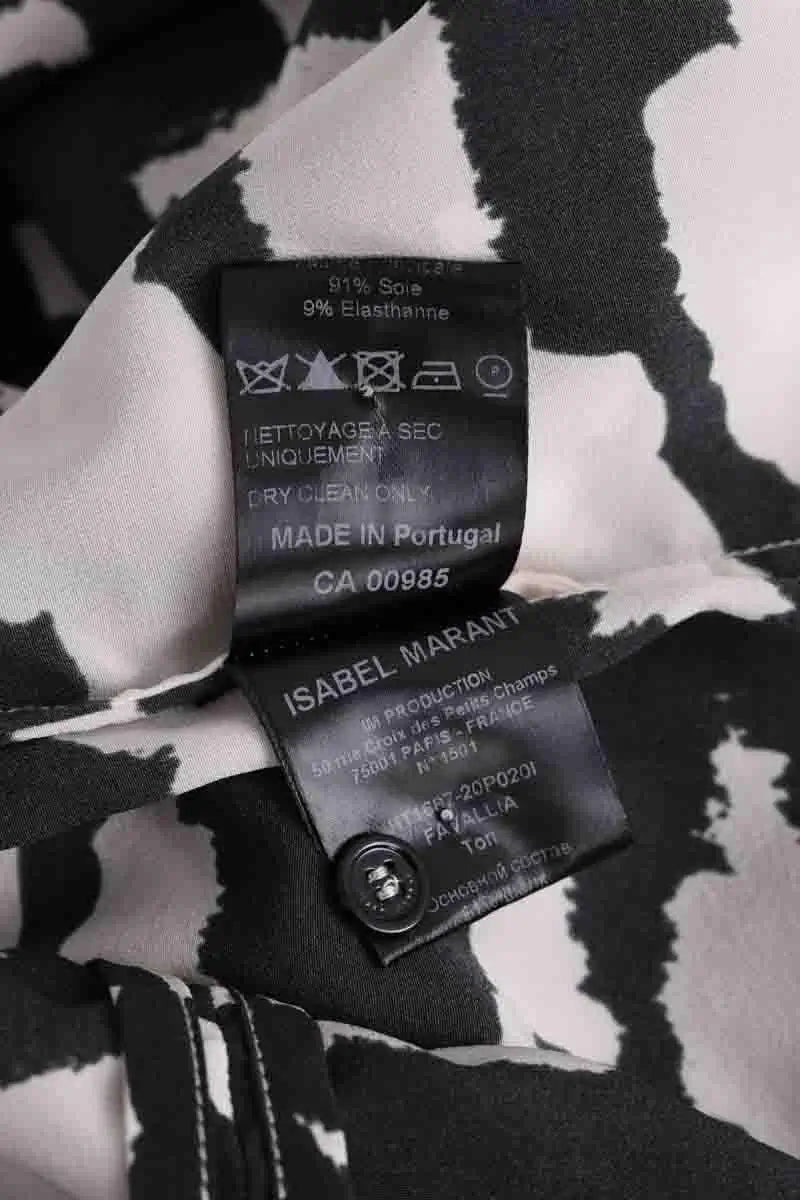 Blouse Isabel Marant Favallia Noir en Soie