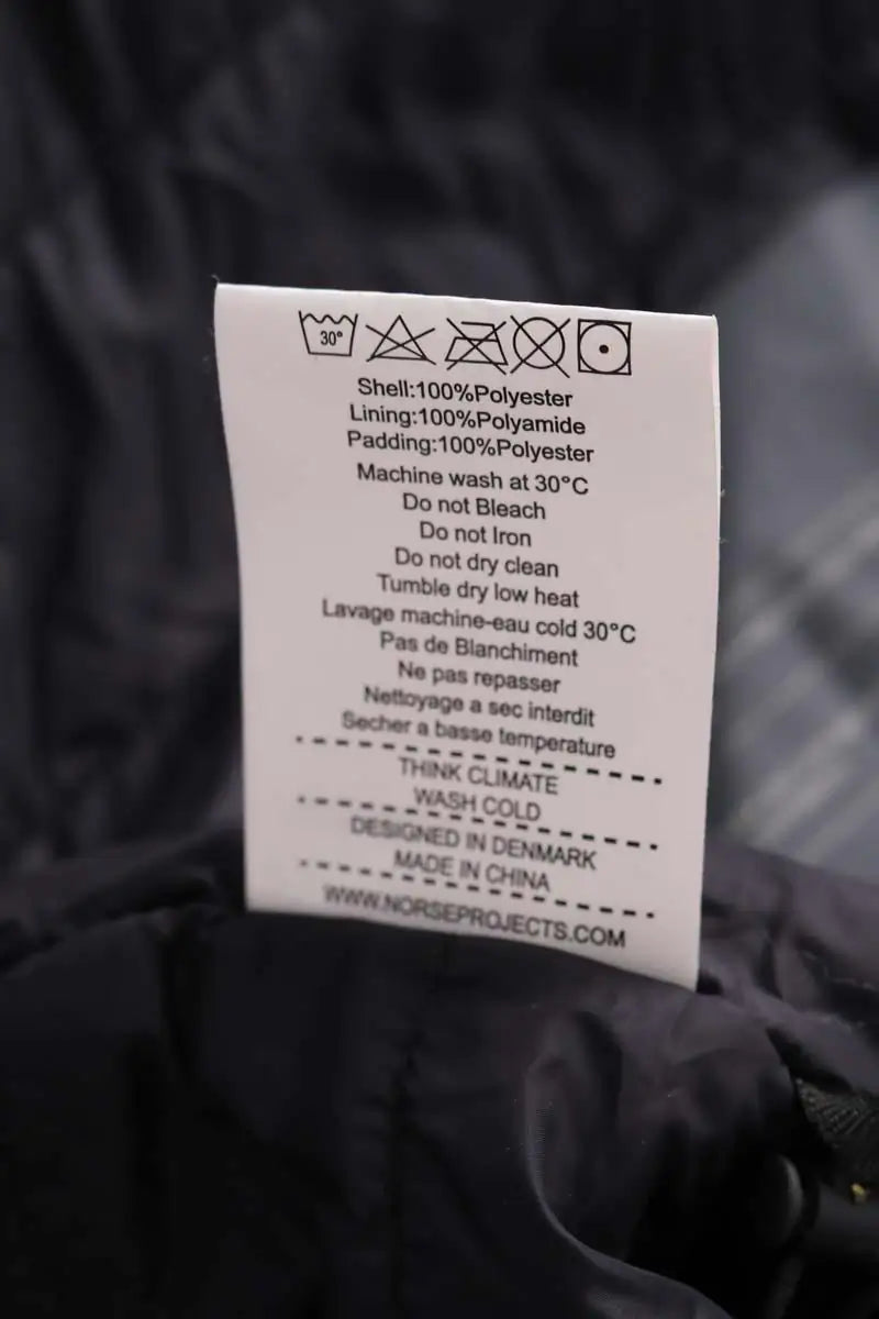 Veste Norse Projects Noir en Synthétique