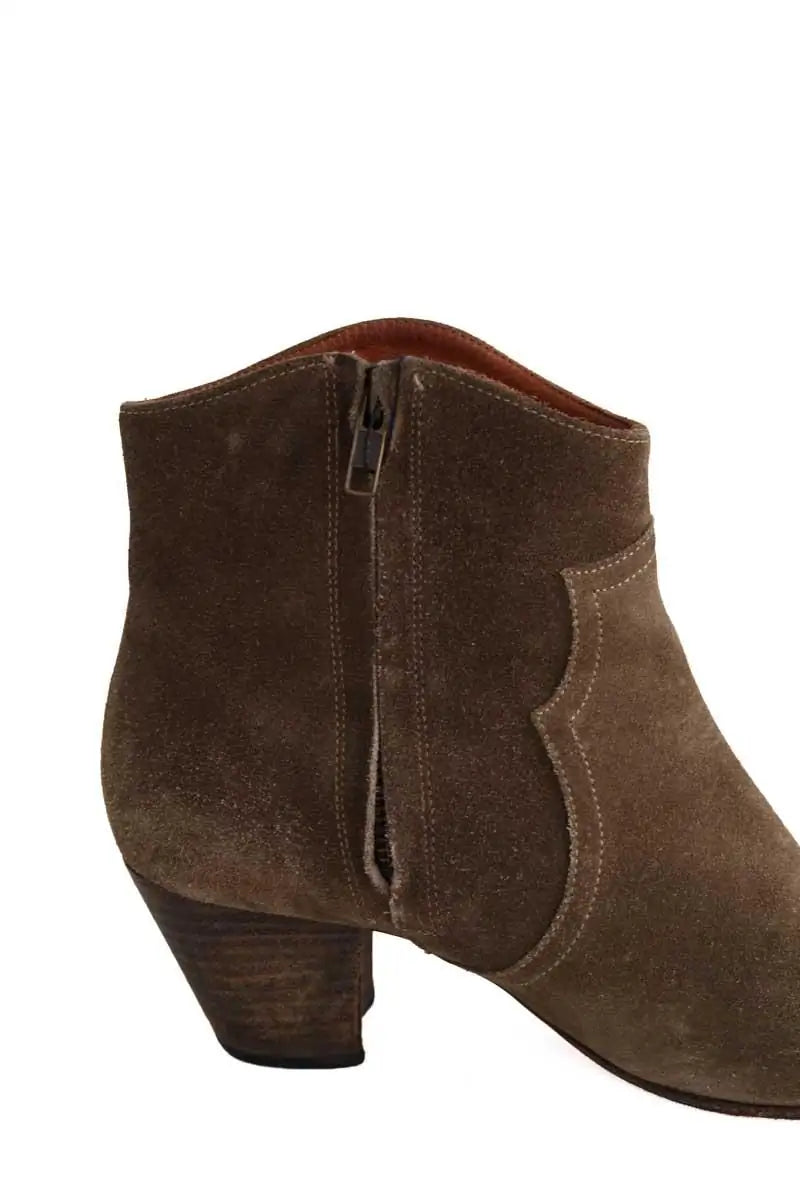 Boots Isabel Marant Kaki en Daim