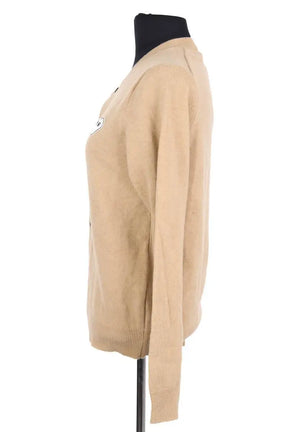 Cardigan Comme Des Garçons Beige en Laine