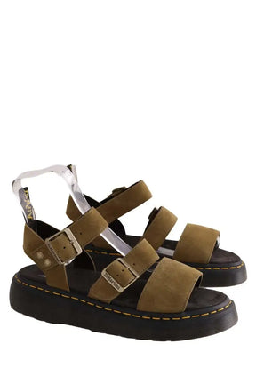 Mules Dr. Martens Kaki en Daim