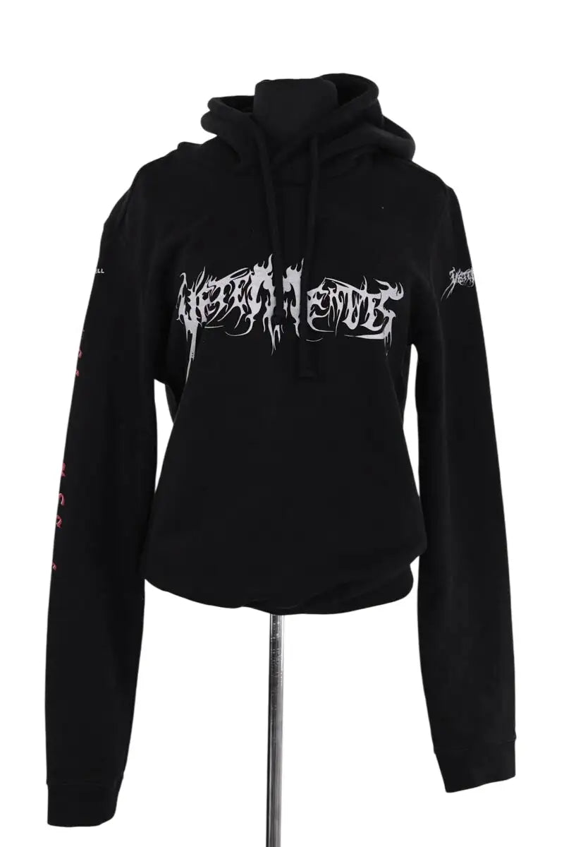Sweatshirt VETEMENTS Noir en Coton, taille S - Seconde Main