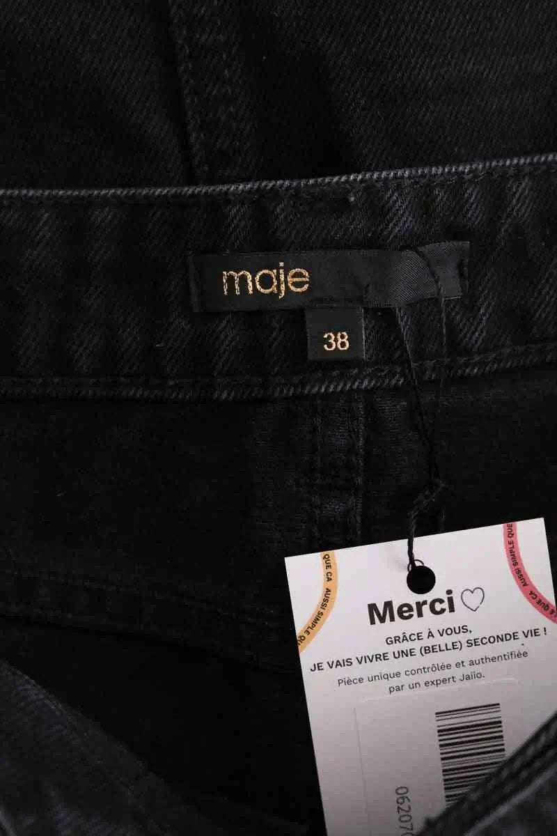 Jupe Maje Noir en Coton