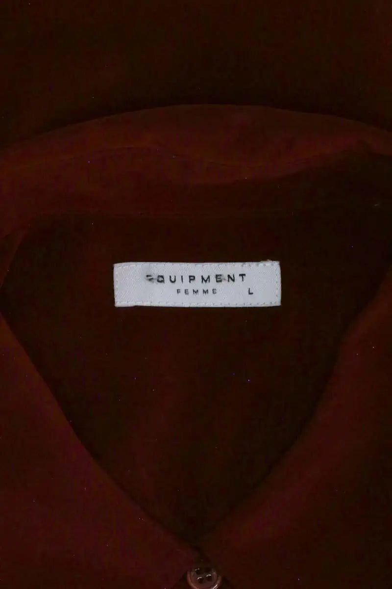 Blouse Equipment Bordeaux en Soie