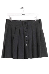 Mini jupe Sandro Anthracite en Synthétique, taille M - Seconde Main