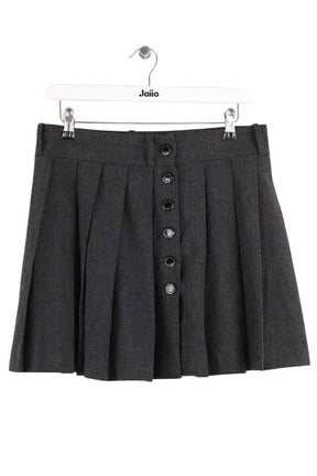 Mini jupe Sandro Anthracite en Synthétique, taille M - Seconde Main