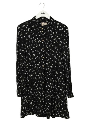 Robe Sézane Noir en Viscose, taille M - Seconde Main