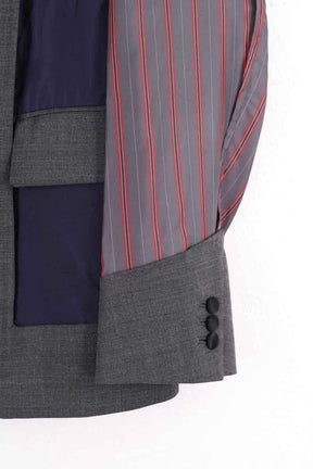 Blazer Sacai Gris en Laine