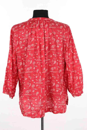 Blouse Balzac Rouge en Coton