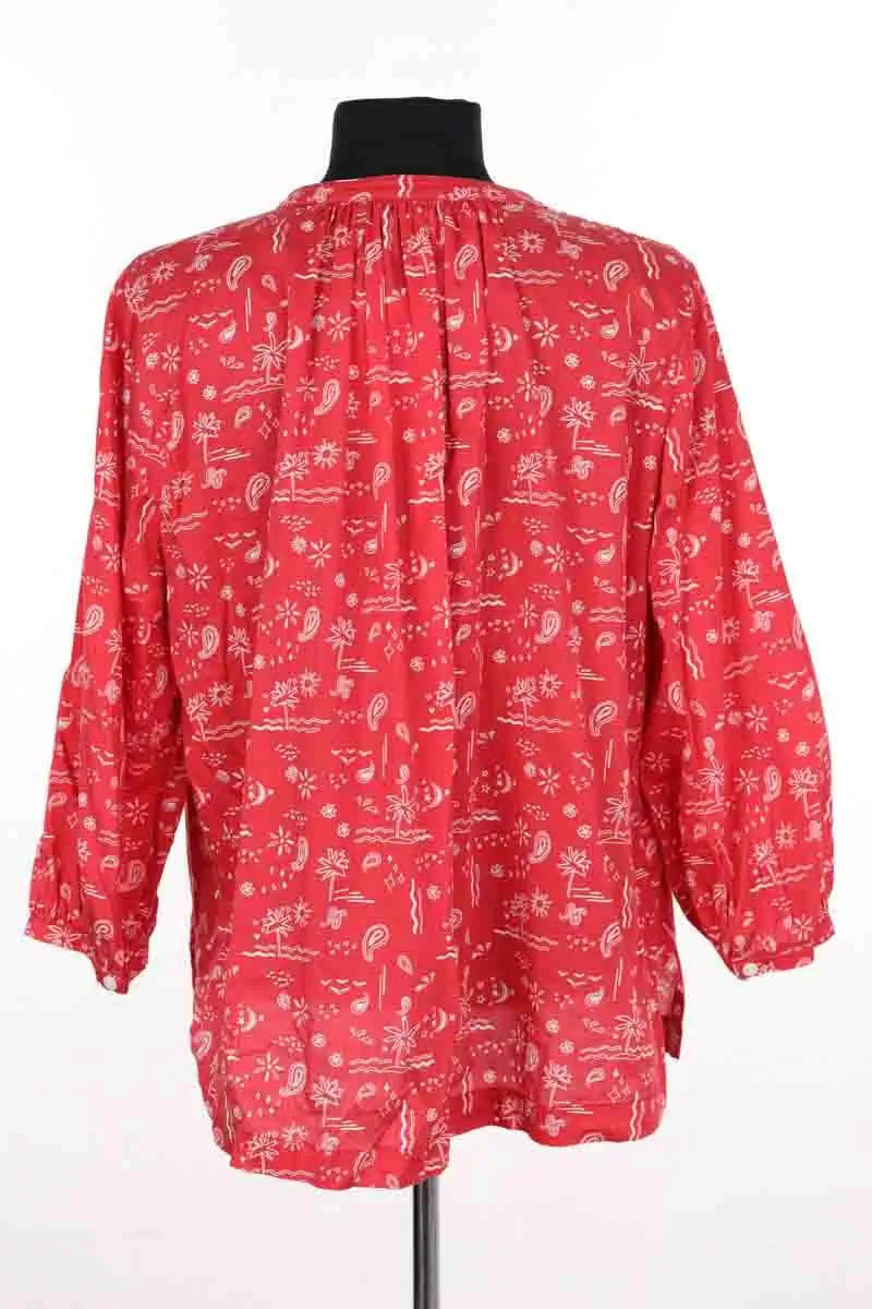 Blouse Balzac Rouge en Coton