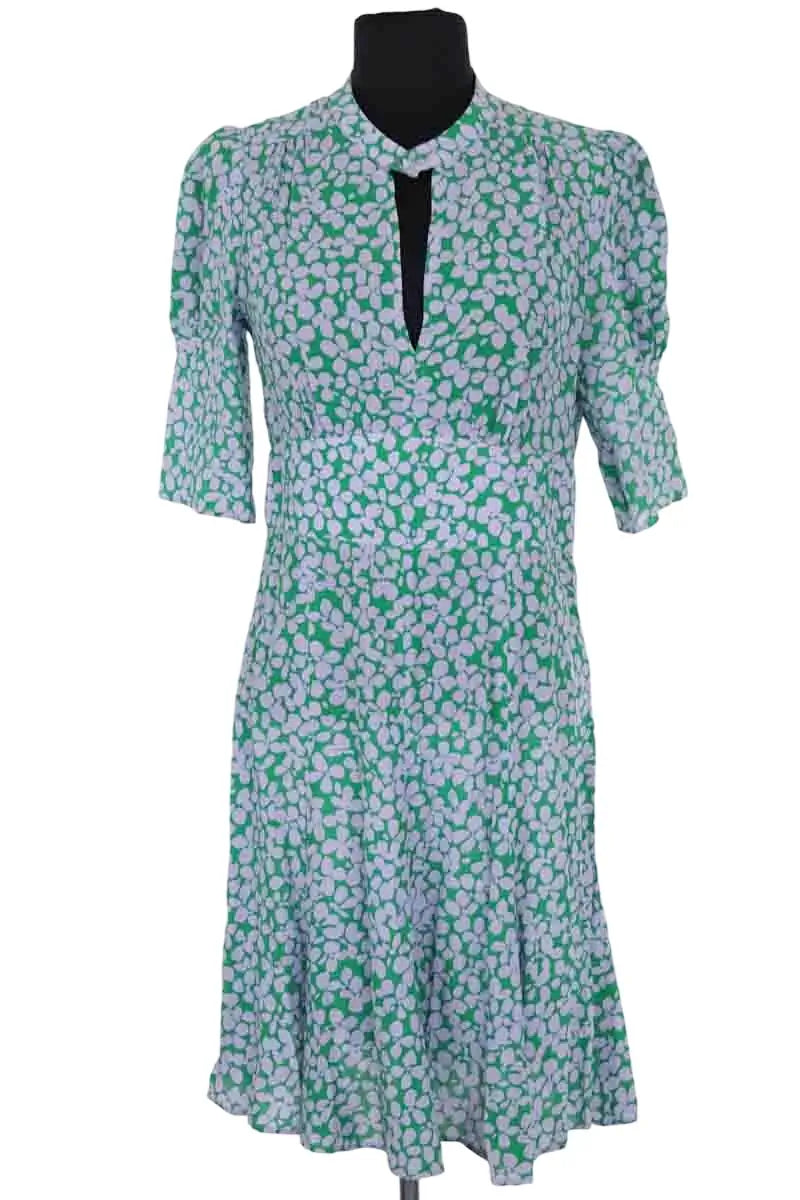 Robe Tara Jarmon Vert en Viscose, taille M - Seconde Main