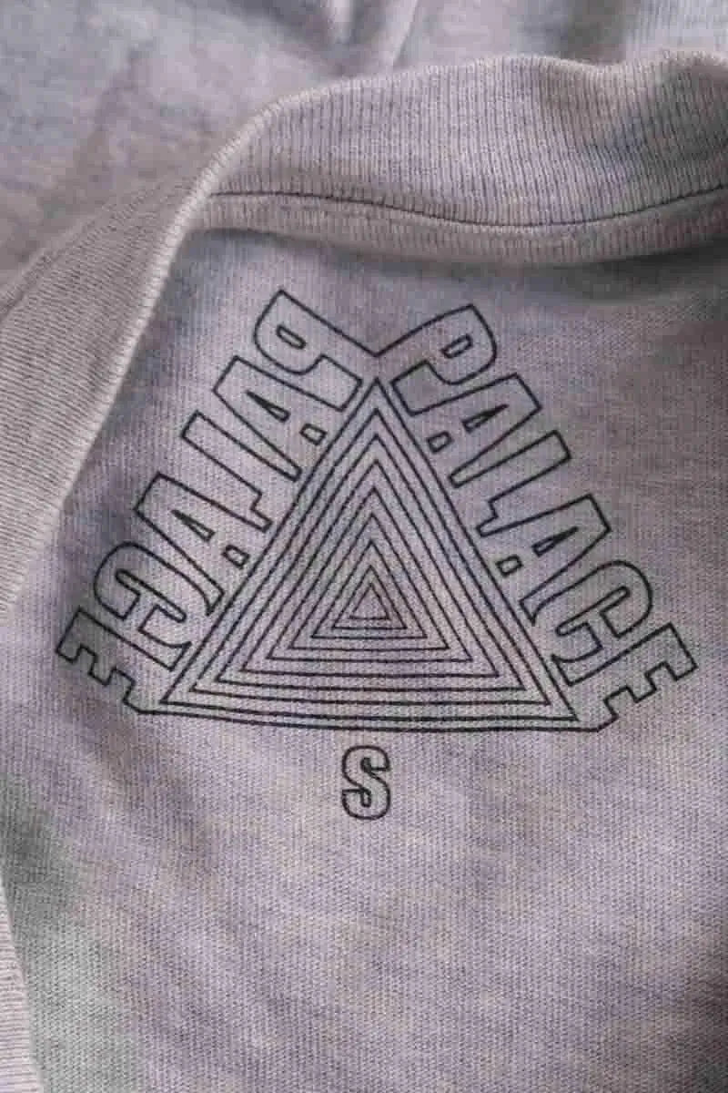 T-shirt PALACE Gris en Coton