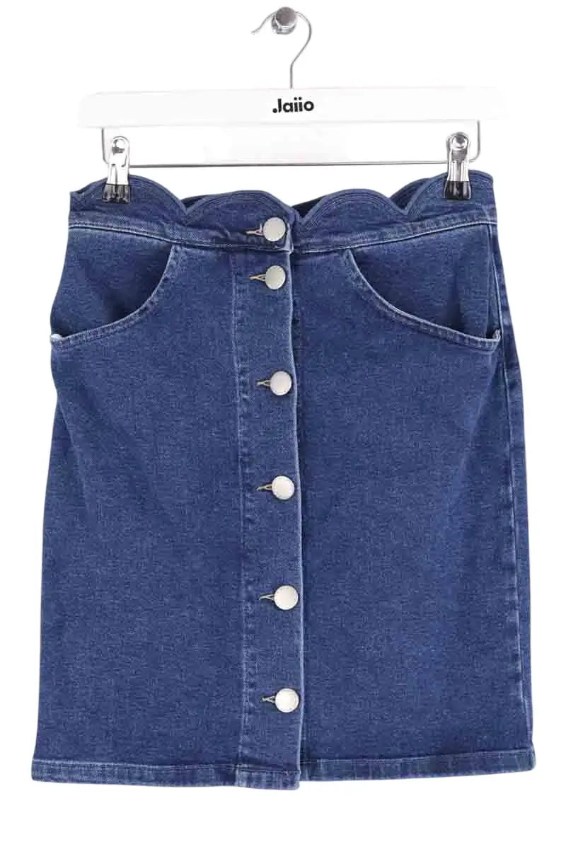 Mini jupe Maje Jaron Bleu en Coton, taille S - Seconde Main