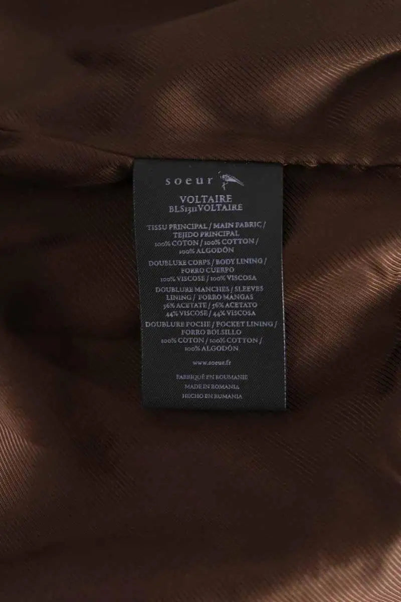 Veste Soeur Marron en Coton